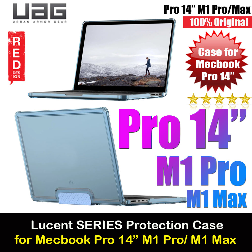 Picture of UAG Lucent Series Drop Protection Cover Casing Case for Macbook Pro 14 M1 Pro M1 Max 2021 A2442 (Cerulean Blue) Apple Macbook Pro 14.2 2021- Apple Macbook Pro 14.2 2021 Cases, Apple Macbook Pro 14.2 2021 Covers, iPad Cases and a wide selection of Apple Macbook Pro 14.2 2021 Accessories in Malaysia, Sabah, Sarawak and Singapore 
