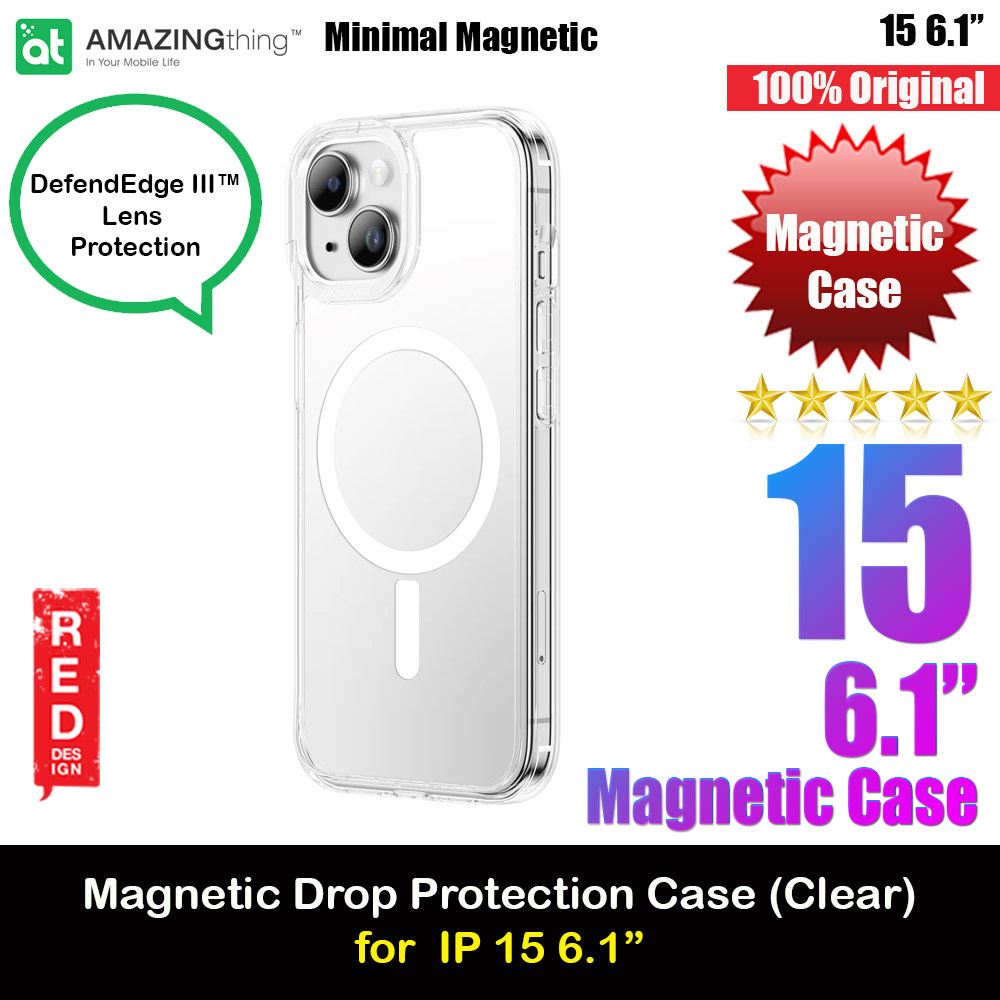 Picture of Amazingthing Minimal Magnetic Slim Protection Case for iPhone 15 6.1 (Clear) Apple iPhone 15 6.1- Apple iPhone 15 6.1 Cases, Apple iPhone 15 6.1 Covers, iPad Cases and a wide selection of Apple iPhone 15 6.1 Accessories in Malaysia, Sabah, Sarawak and Singapore 