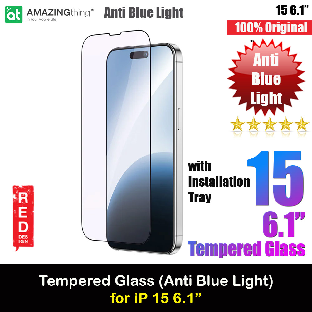 Picture of Amazingthing Radix Fully Covered Tempered Glass for iPhone 15 6.1 (Anti Blue Light) Apple iPhone 15 6.1- Apple iPhone 15 6.1 Cases, Apple iPhone 15 6.1 Covers, iPad Cases and a wide selection of Apple iPhone 15 6.1 Accessories in Malaysia, Sabah, Sarawak and Singapore 