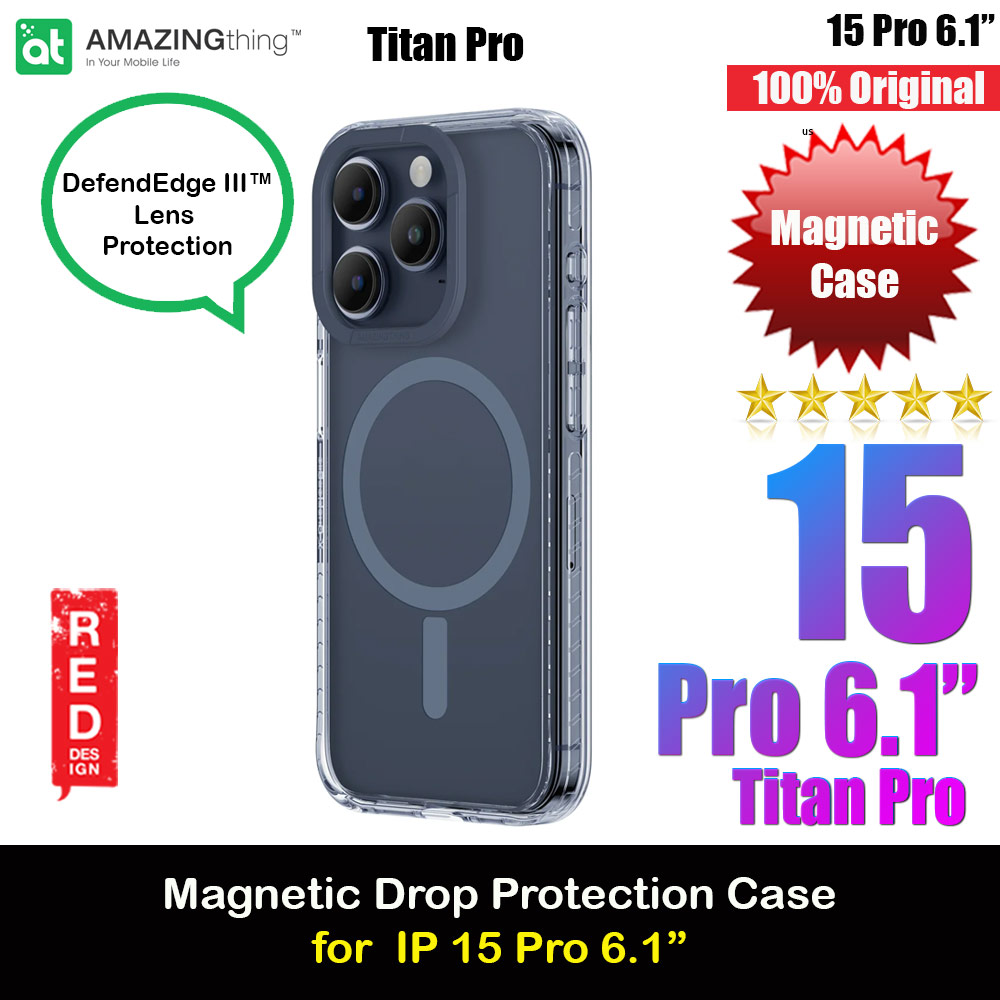 Picture of Amazingthing TITAN PRO Drop Proof Magnetic Case for iPhone 15 Pro 6.1 (Dark Blue) Apple iPhone 15 Pro 6.1- Apple iPhone 15 Pro 6.1 Cases, Apple iPhone 15 Pro 6.1 Covers, iPad Cases and a wide selection of Apple iPhone 15 Pro 6.1 Accessories in Malaysia, Sabah, Sarawak and Singapore 