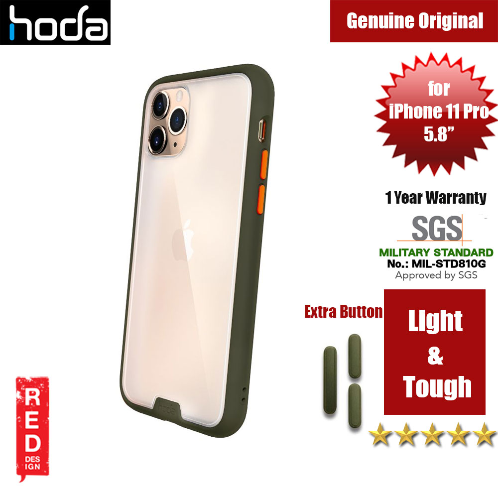 Picture of Hoda Military Standard Rough Case for Apple iPhone 11 Pro (Army Green) Apple iPhone 11 Pro 5.8- Apple iPhone 11 Pro 5.8 Cases, Apple iPhone 11 Pro 5.8 Covers, iPad Cases and a wide selection of Apple iPhone 11 Pro 5.8 Accessories in Malaysia, Sabah, Sarawak and Singapore 