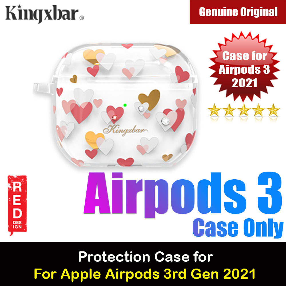 Picture of Kingxbar Floral Design Series High Quality Soft Case with Crystal for Airpods 3rd Gen 2021 Clear Case (Lovely) Apple Airpods 3- Apple Airpods 3 Cases, Apple Airpods 3 Covers, iPad Cases and a wide selection of Apple Airpods 3 Accessories in Malaysia, Sabah, Sarawak and Singapore 