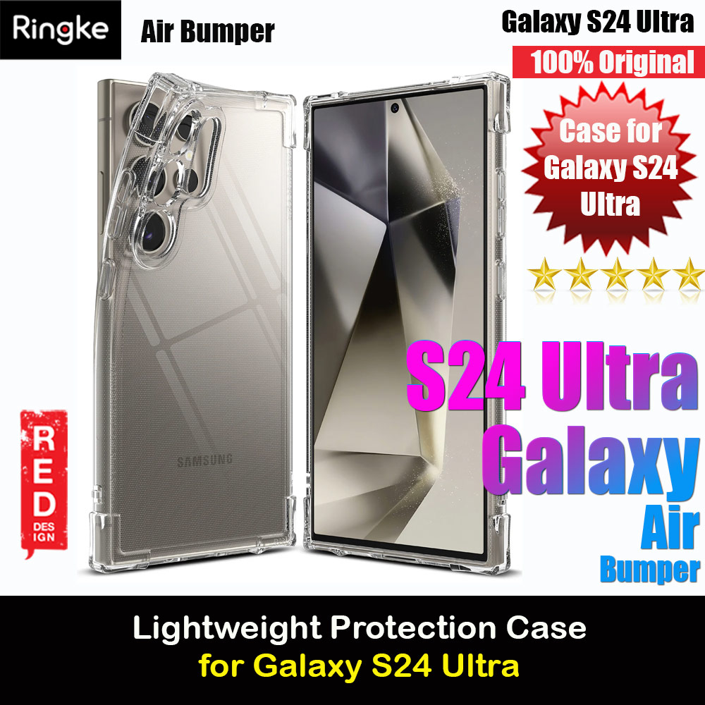 Picture of Ringke Air Bumper Lightweight Protection Case for Samsung Galaxy S24 Ultra 6.8 (Clear) Samsung Galaxy S24 Ultra- Samsung Galaxy S24 Ultra Cases, Samsung Galaxy S24 Ultra Covers, iPad Cases and a wide selection of Samsung Galaxy S24 Ultra Accessories in Malaysia, Sabah, Sarawak and Singapore 
