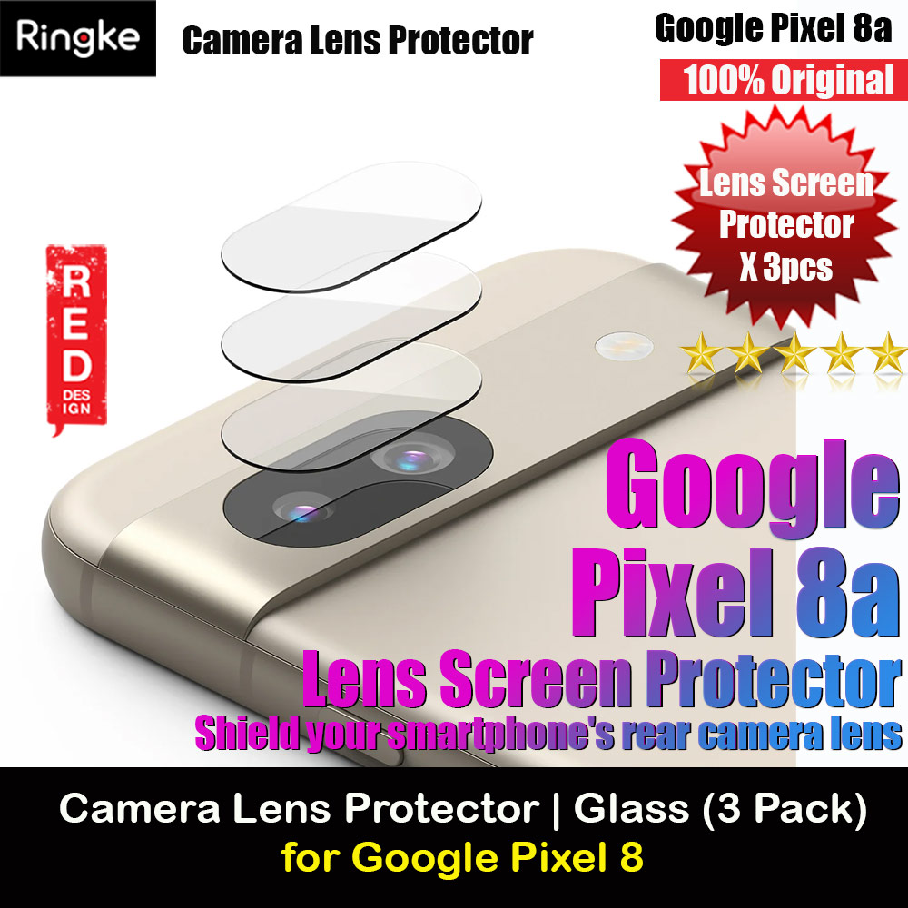 Picture of Ringke Camera Lens Protector Glass for Google Pixel 8a (Clear 3pcs Pack) Google Pixel 8a- Google Pixel 8a Cases, Google Pixel 8a Covers, iPad Cases and a wide selection of Google Pixel 8a Accessories in Malaysia, Sabah, Sarawak and Singapore 