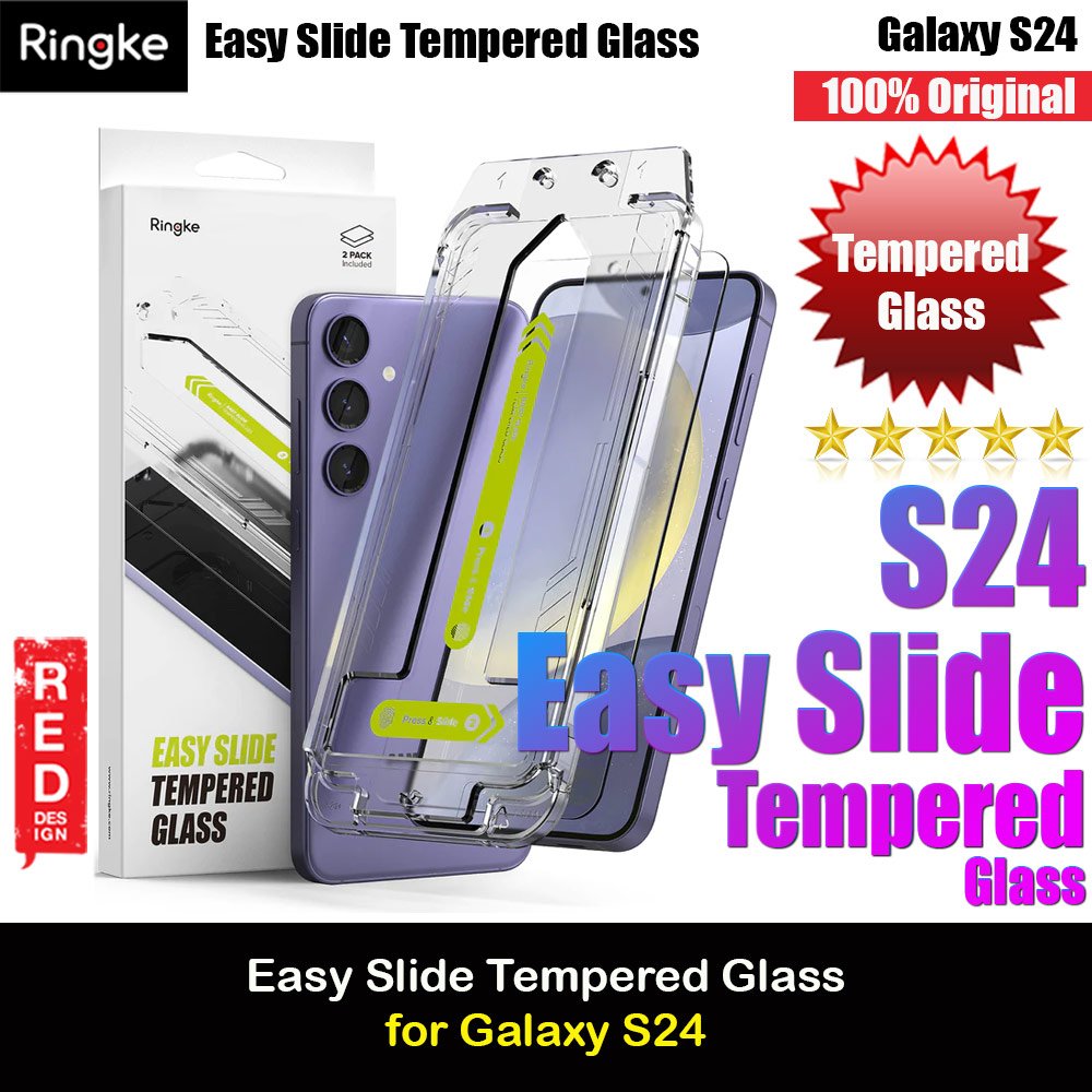 Picture of Ringke Easy Slide Tempered Glass Screen Protector for Samsung Galaxy S24 (Clear) 2pcs Samsung Galaxy S24- Samsung Galaxy S24 Cases, Samsung Galaxy S24 Covers, iPad Cases and a wide selection of Samsung Galaxy S24 Accessories in Malaysia, Sabah, Sarawak and Singapore 