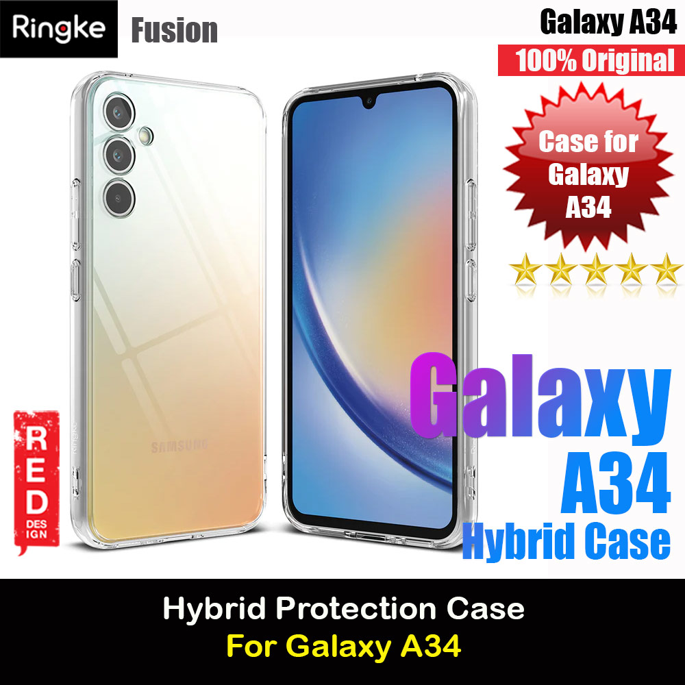 Picture of Ringke Fusion Transparent Protection Case for Samsung Galaxy A34 5G (Clear) Samsung Galaxy A34 5G- Samsung Galaxy A34 5G Cases, Samsung Galaxy A34 5G Covers, iPad Cases and a wide selection of Samsung Galaxy A34 5G Accessories in Malaysia, Sabah, Sarawak and Singapore 