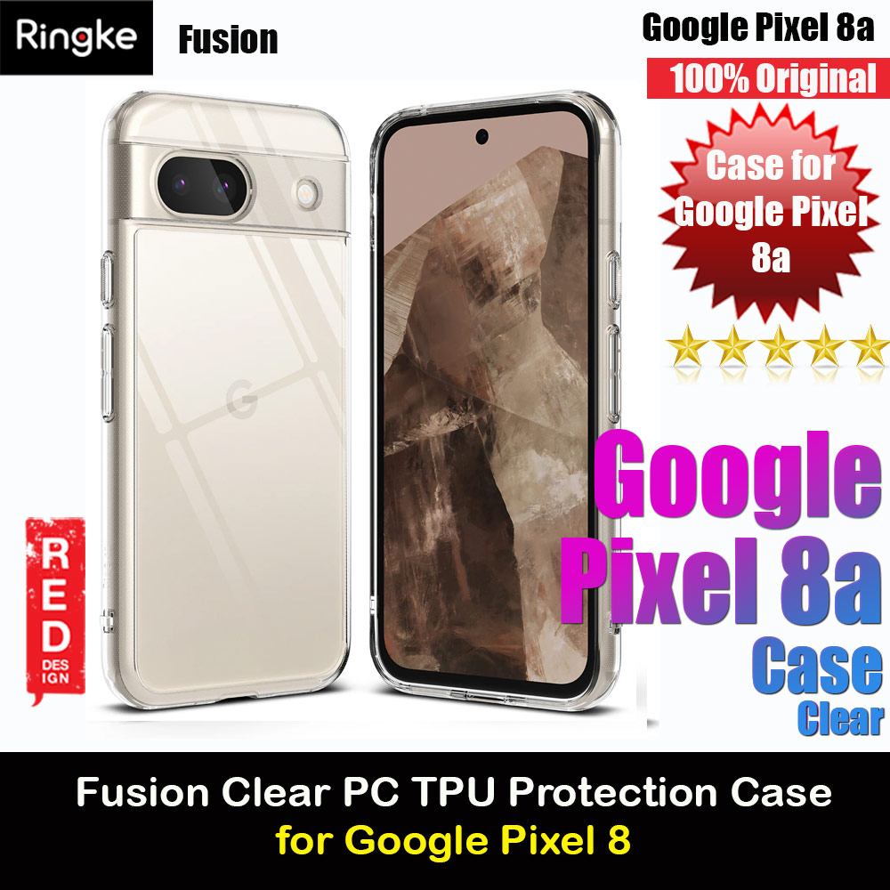 Picture of Ringke Fusion Clear Drop Drop Protection Case for Google Pixel 8a (Clear) Google Pixel 8a- Google Pixel 8a Cases, Google Pixel 8a Covers, iPad Cases and a wide selection of Google Pixel 8a Accessories in Malaysia, Sabah, Sarawak and Singapore 