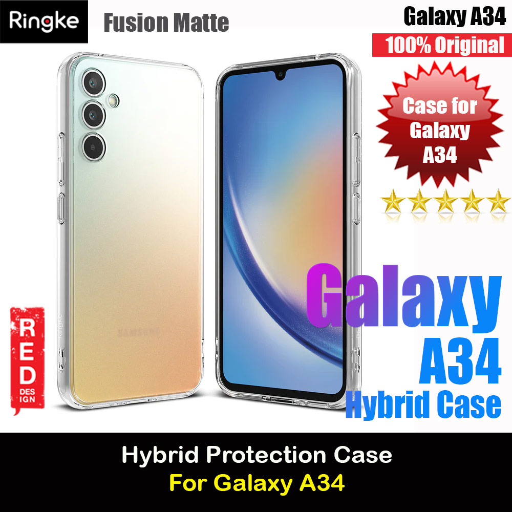 Picture of Ringke Fusion Transparent Protection Case for Samsung Galaxy A34 5G (Matte Clear) Samsung Galaxy A34 5G- Samsung Galaxy A34 5G Cases, Samsung Galaxy A34 5G Covers, iPad Cases and a wide selection of Samsung Galaxy A34 5G Accessories in Malaysia, Sabah, Sarawak and Singapore 