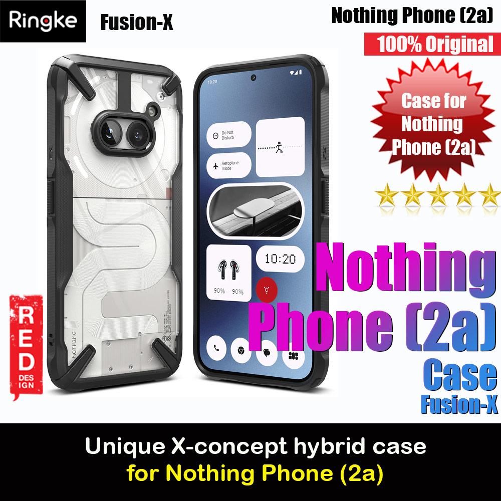 Picture of Ringke Fusion X Hybrid Drop Protection Case for Nothing Phone 2a (Black) Nothing Phone 2a- Nothing Phone 2a Cases, Nothing Phone 2a Covers, iPad Cases and a wide selection of Nothing Phone 2a Accessories in Malaysia, Sabah, Sarawak and Singapore 