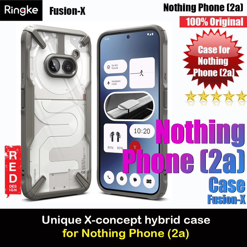 Picture of Ringke Fusion X Hybrid Drop Protection Case for Nothing Phone 2a (Gray) Nothing Phone 2a- Nothing Phone 2a Cases, Nothing Phone 2a Covers, iPad Cases and a wide selection of Nothing Phone 2a Accessories in Malaysia, Sabah, Sarawak and Singapore 