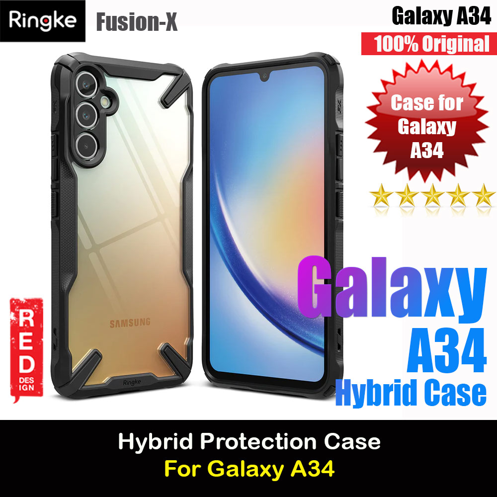 Picture of Ringke Fusion-X Drop Protection Case for Samsung Galaxy A34 5G (Black) Samsung Galaxy A34 5G- Samsung Galaxy A34 5G Cases, Samsung Galaxy A34 5G Covers, iPad Cases and a wide selection of Samsung Galaxy A34 5G Accessories in Malaysia, Sabah, Sarawak and Singapore 