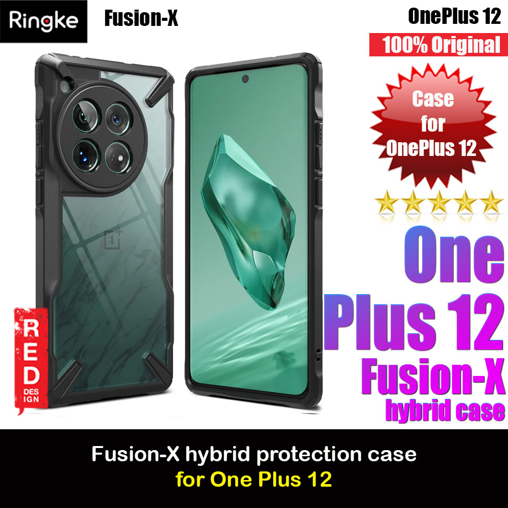 Picture of Ringke Fusion X Drop Protection Case for OnePlus12 (Black) OnePlus 12- OnePlus 12 Cases, OnePlus 12 Covers, iPad Cases and a wide selection of OnePlus 12 Accessories in Malaysia, Sabah, Sarawak and Singapore 