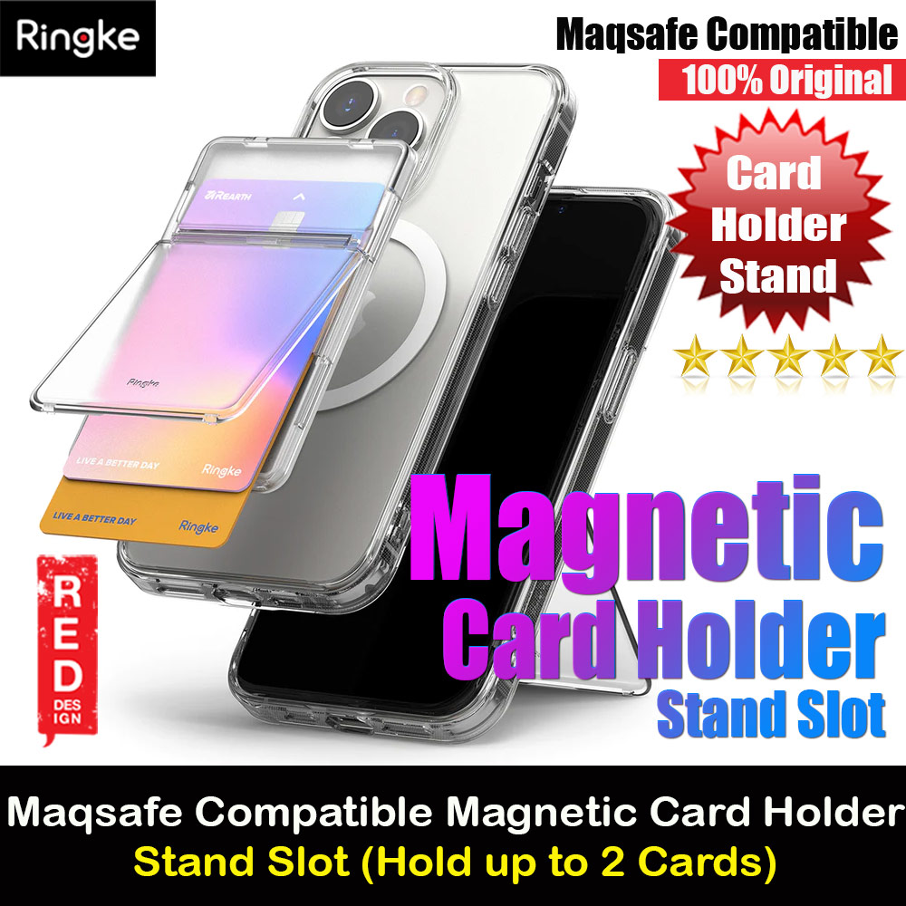 Picture of Ringke Card Holder Magnetic Stand Slot Magsafe Compatible Hold up to 2 Cards for iPhone 13 Pro Max 14 Pro Max (Clear Mist) Apple iPhone 13 6.1- Apple iPhone 13 6.1 Cases, Apple iPhone 13 6.1 Covers, iPad Cases and a wide selection of Apple iPhone 13 6.1 Accessories in Malaysia, Sabah, Sarawak and Singapore 