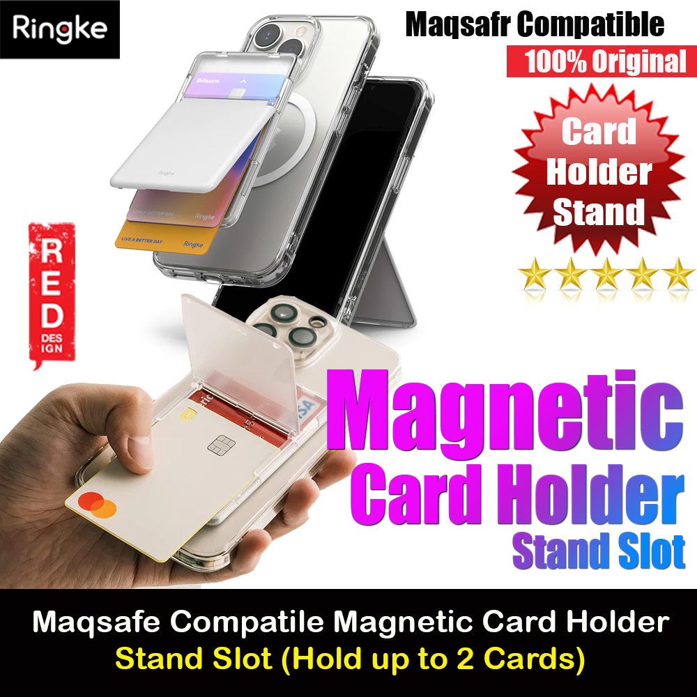 Picture of Ringke Card Holder Magnetic Stand Slot Magsafe Compatible Hold up to 2 Cards for iPhone 13 Pro Max 14 Pro Max (Clear and Light Gray) Apple iPhone 14 Pro Max 6.7- Apple iPhone 14 Pro Max 6.7 Cases, Apple iPhone 14 Pro Max 6.7 Covers, iPad Cases and a wide selection of Apple iPhone 14 Pro Max 6.7 Accessories in Malaysia, Sabah, Sarawak and Singapore 