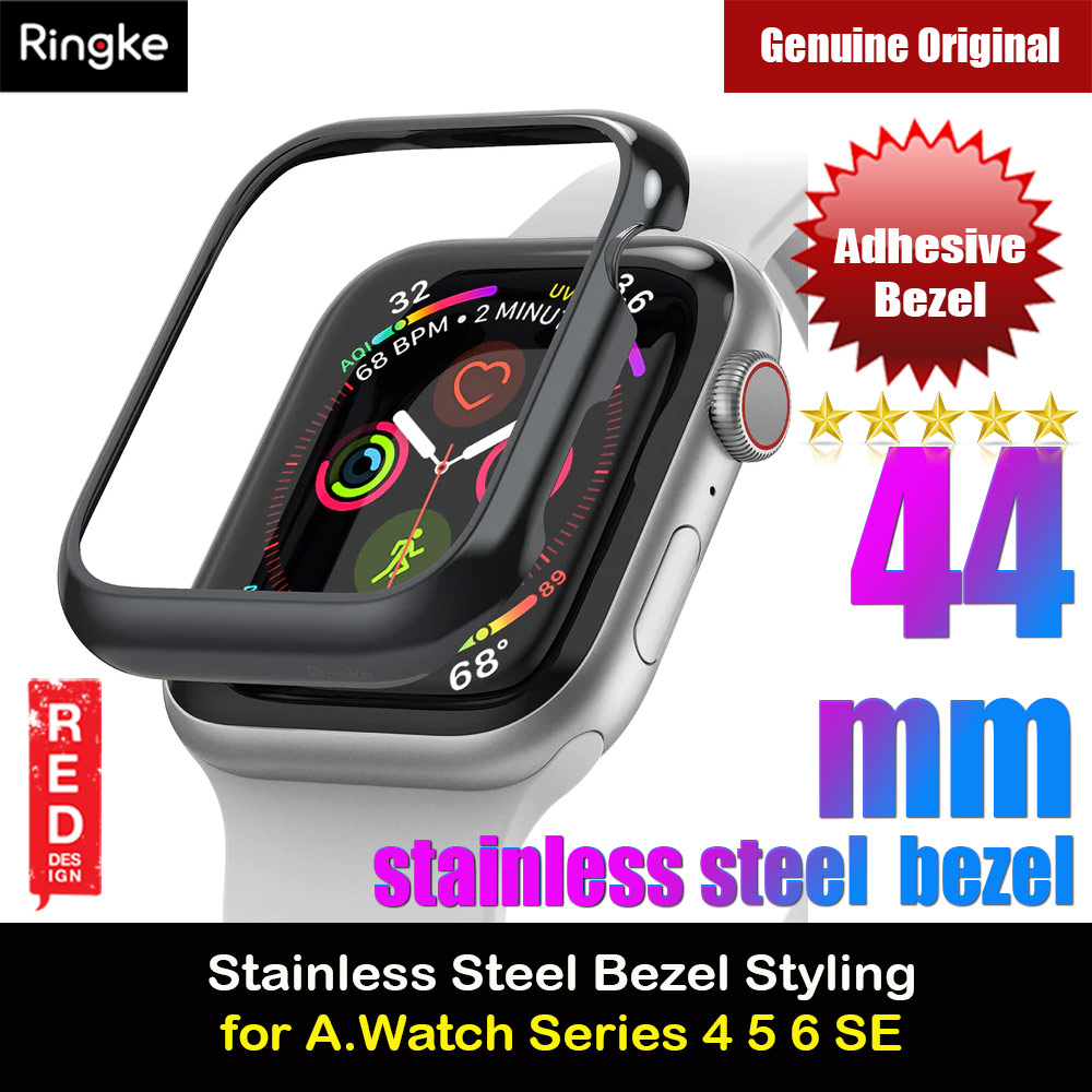 Picture of Ringke Adhesive Stainless Steel  Bezel Styling for Apple Watch Series 4 5 6 SE 44mm  (Graphite) Apple Watch 44mm- Apple Watch 44mm Cases, Apple Watch 44mm Covers, iPad Cases and a wide selection of Apple Watch 44mm Accessories in Malaysia, Sabah, Sarawak and Singapore 