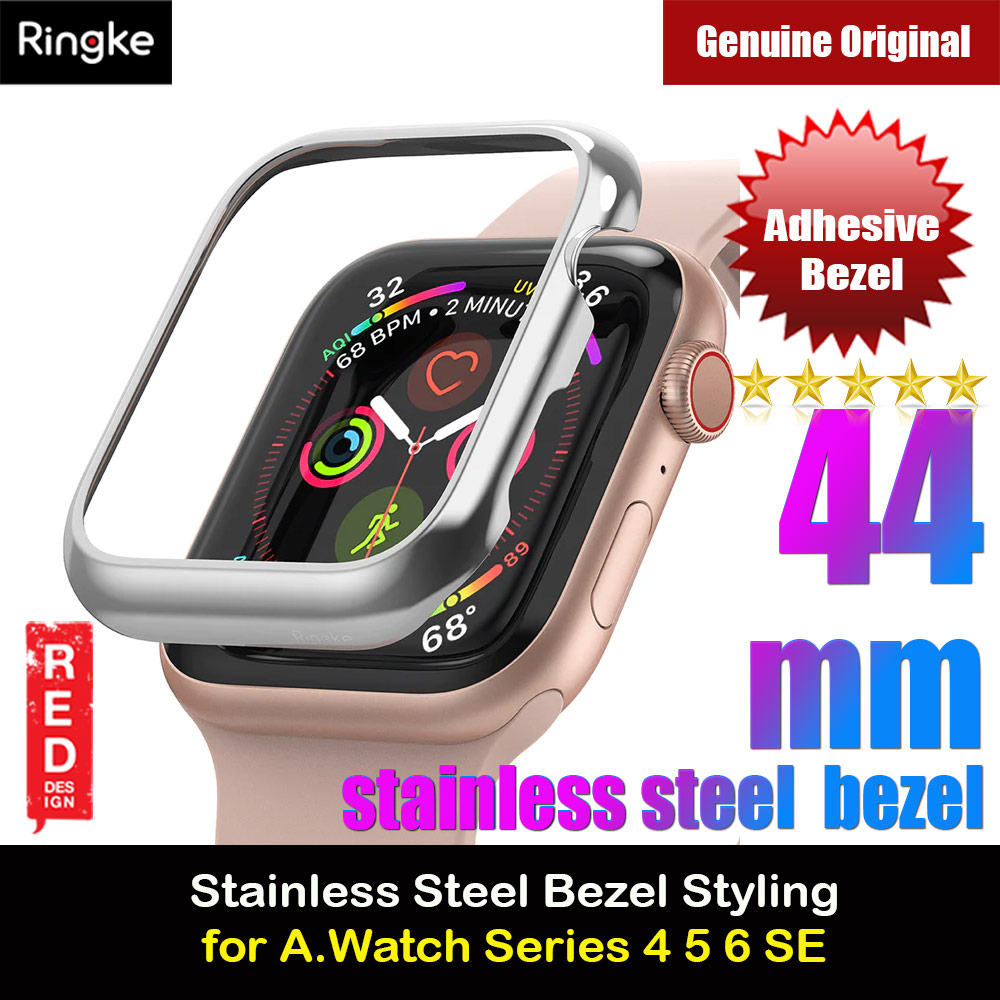 Picture of Ringke Adhesive Stainless Steel  Bezel Styling for Apple Watch Series 4 5 6 SE 44mm  (Titanium) Apple Watch 44mm- Apple Watch 44mm Cases, Apple Watch 44mm Covers, iPad Cases and a wide selection of Apple Watch 44mm Accessories in Malaysia, Sabah, Sarawak and Singapore 