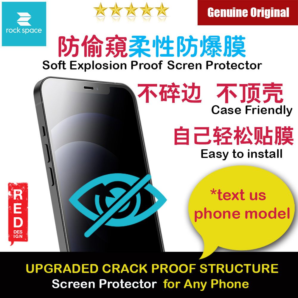 Picture of Rock Space Custom Made Crack Proof Explosion Proof Flexible TPU Soft Screen Protector for Any Phone Model (Privacy Anti View Anti Peep Matte) Apple iPhone 11 6.1- Apple iPhone 11 6.1 Cases, Apple iPhone 11 6.1 Covers, iPad Cases and a wide selection of Apple iPhone 11 6.1 Accessories in Malaysia, Sabah, Sarawak and Singapore 