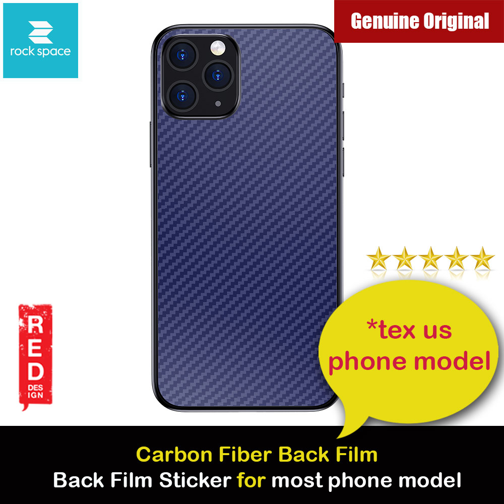 Picture of Rock Space Custom Made for All Phone Model Carbon Fiber Series Back Film Protector Sticker for Any Phone Model (Blue) Apple iPhone 11 6.1- Apple iPhone 11 6.1 Cases, Apple iPhone 11 6.1 Covers, iPad Cases and a wide selection of Apple iPhone 11 6.1 Accessories in Malaysia, Sabah, Sarawak and Singapore 