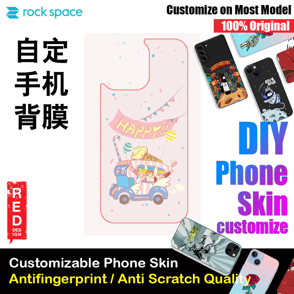 Picture of Rock Space DIY 自定 定制 设计 手机背膜 贴纸 DIY Customize High Quality Print Phone Skin Sticker for Multiple Phone Model with Multiple Photo Images Gallery or with Own Phone Cellphone (Life Style) Red Design- Red Design Cases, Red Design Covers, iPad Cases and a wide selection of Red Design Accessories in Malaysia, Sabah, Sarawak and Singapore 