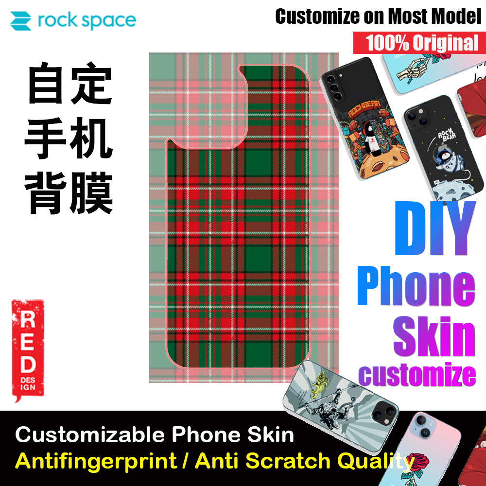 Picture of Rock Space DIY 自定 定制 设计 手机背膜 贴纸 DIY Customize High Quality Print Phone Skin Sticker for Multiple Phone Model with Multiple Photo Images Gallery or with Own Phone Cellphone (Merry Christmas Patterns) Red Design- Red Design Cases, Red Design Covers, iPad Cases and a wide selection of Red Design Accessories in Malaysia, Sabah, Sarawak and Singapore 