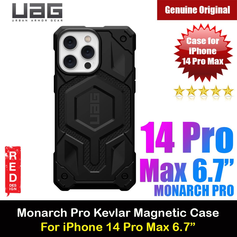 Picture of UAG Monarch Pro Kevlar Magsafe Compatible Drop Proof Case for iPhone 14 Pro Max 6.7 (Kevlar Black) Apple iPhone 14 Pro Max 6.7- Apple iPhone 14 Pro Max 6.7 Cases, Apple iPhone 14 Pro Max 6.7 Covers, iPad Cases and a wide selection of Apple iPhone 14 Pro Max 6.7 Accessories in Malaysia, Sabah, Sarawak and Singapore 