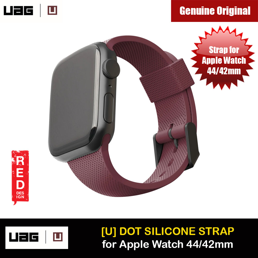 Picture of UAG [U] Dot Silicone Strap for Apple Watch 44mm Series 4 Series 5 Series 6 Series SE Series 8 45mm 49mm Ultra (Aubergine) Apple Watch 44mm- Apple Watch 44mm Cases, Apple Watch 44mm Covers, iPad Cases and a wide selection of Apple Watch 44mm Accessories in Malaysia, Sabah, Sarawak and Singapore 