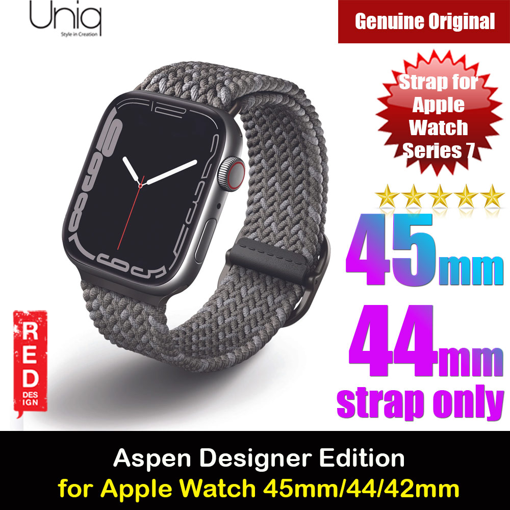 Picture of Uniq Aspen Designer Edition Woven Soft Breathable Comfort Strap for Apple Watch 42mm 44mm 45mm Series 1 2 3 4 5 6 7 SE Nike (Grey) Apple Watch 42mm- Apple Watch 42mm Cases, Apple Watch 42mm Covers, iPad Cases and a wide selection of Apple Watch 42mm Accessories in Malaysia, Sabah, Sarawak and Singapore 