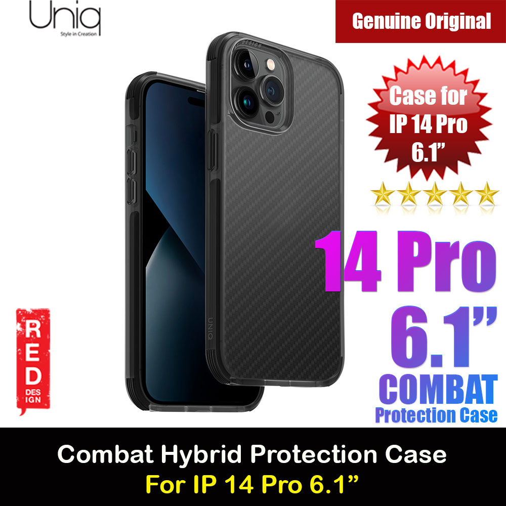 Picture of Uniq Combat Hybrid Ultra Tough Drop Protection Case for iPhone 14 Pro 6.1 (Aramid Smoke) Apple iPhone 14 Pro 6.1- Apple iPhone 14 Pro 6.1 Cases, Apple iPhone 14 Pro 6.1 Covers, iPad Cases and a wide selection of Apple iPhone 14 Pro 6.1 Accessories in Malaysia, Sabah, Sarawak and Singapore 