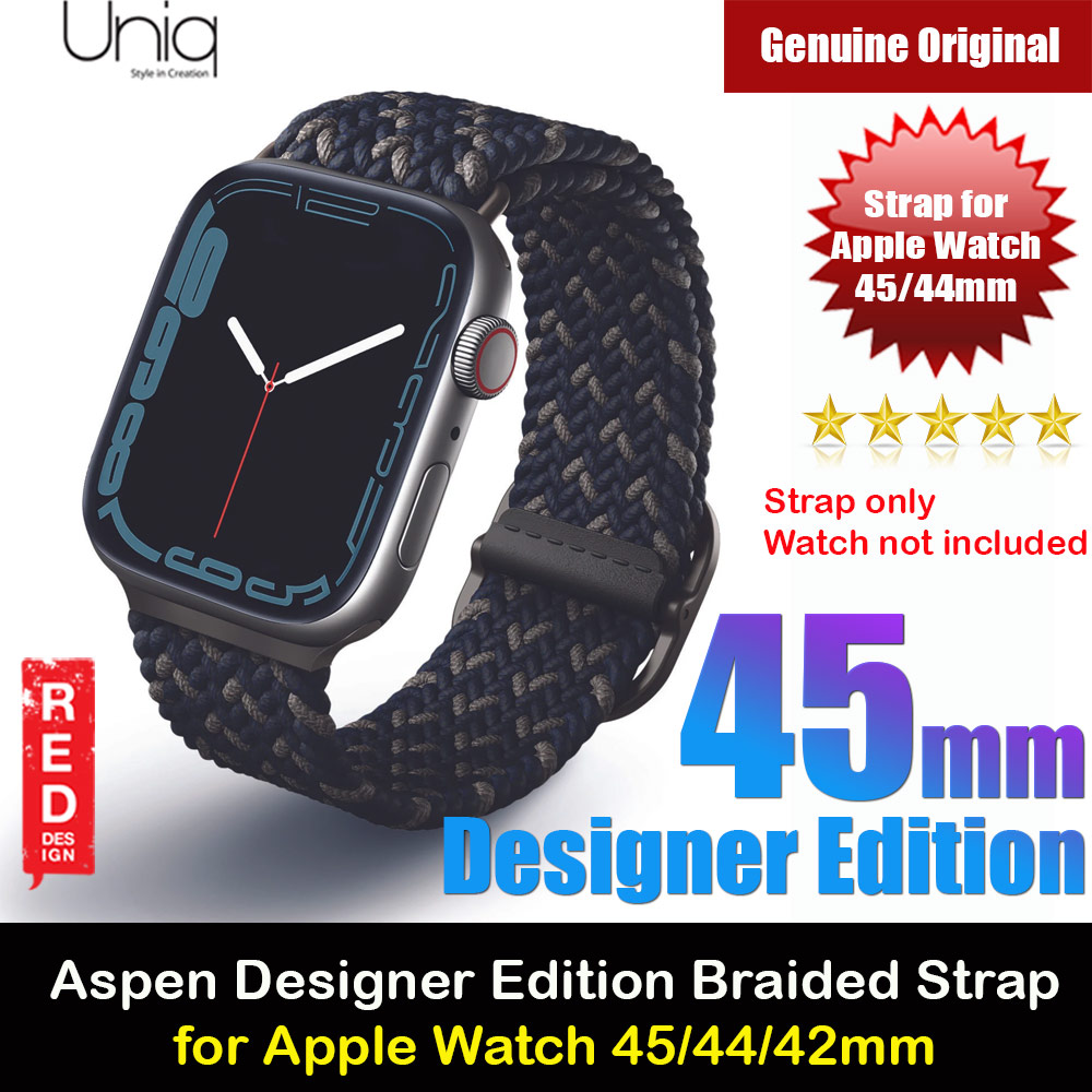 Picture of Uniq Aspen Designer Edition Woven Soft Breathable Comfort Strap for Apple Watch 42mm 44mm 45 Series 1 2 3 4 5 6 7 SE Nike (Blue) Apple Watch 42mm- Apple Watch 42mm Cases, Apple Watch 42mm Covers, iPad Cases and a wide selection of Apple Watch 42mm Accessories in Malaysia, Sabah, Sarawak and Singapore 