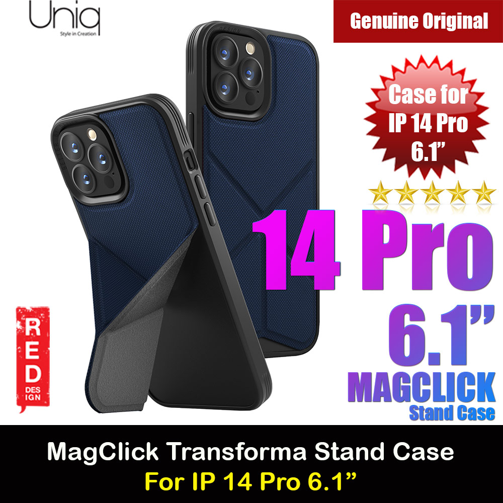 Picture of Uniq MagClick Transforma Drop Protection Stand Case Magsafe Compatible for iPhone 14 Pro 6.1 (Electric Blue) Apple iPhone 14 Pro 6.1- Apple iPhone 14 Pro 6.1 Cases, Apple iPhone 14 Pro 6.1 Covers, iPad Cases and a wide selection of Apple iPhone 14 Pro 6.1 Accessories in Malaysia, Sabah, Sarawak and Singapore 